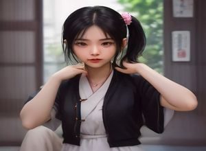 肉嫁高柳家其他家庭成员形象参考图，女性角色，身着家常服饰，神情含有复杂情绪