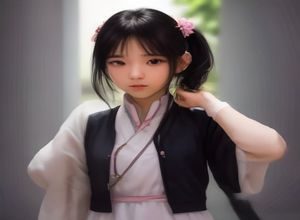 肉嫁高柳家女主角形象参考图，身着和服或日式家庭便服，神情内敛，置身于传统日式室内环境
